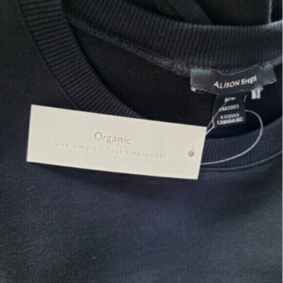 Alison Sheri Organic Cotton Sequined Sweatshirt Size Small - Picture 7 of 13